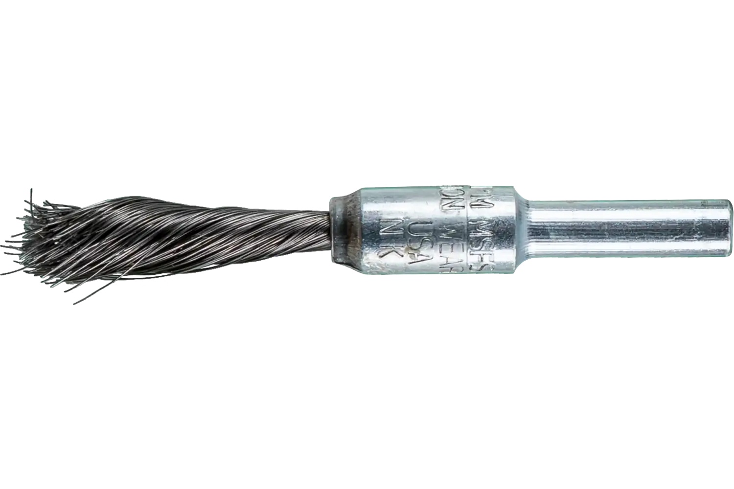 Picture of Pferd Singletwist® Knot Wire End Brush 1/4" Dia. .006 Carbon Steel .010